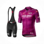 2020 Abbigliamento Ciclismo Giro d'Italia Fuxia Manica Corta e Salopette