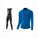 2021 Abbigliamento Ciclismo Loffler Blu Manica Lunga e Salopette
