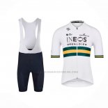 2022 Abbigliamento Ciclismo Ineos Grenadiers Campione Australia Manica Corta e Salopette