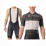 2023 Abbigliamento Ciclismo Giro d'Italia Nero Bianco Manica Corta e Salopette