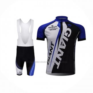 2021 Abbigliamento Ciclismo Giant Nero Blu Manica Corta e Salopette