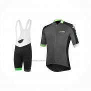 2021 Abbigliamento Ciclismo RH+ Grigio Verde Manica Corta e Salopette