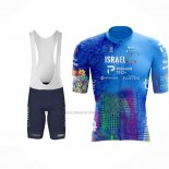 2023 Abbigliamento Ciclismo Israel Cycling Academy Celeste Manica Corta e Salopette
