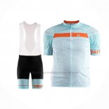 2018 Abbigliamento Ciclismo Craft Route Chiaro Blu Manica Corta e Salopette