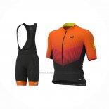 2021 Abbigliamento Ciclismo ALE Arancione Manica Corta e Salopette