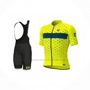2021 Abbigliamento Ciclismo ALE Giallo Blu Manica Corta e Salopette