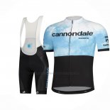 2021 Abbigliamento Ciclismo Cannondale Azzurro Nero Manica Corta e Salopette