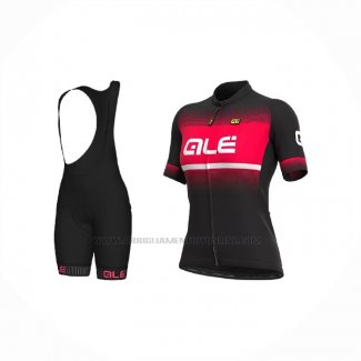 2021 Abbigliamento Ciclismo Donne ALE Rosso Manica Corta e Salopette