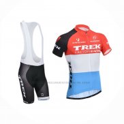 2014 Abbigliamento Ciclismo Trek Factory Racing Arancione Bianco Manica Corta e Salopette