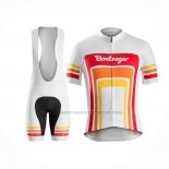 2016 Abbigliamento Ciclismo Trek Bontrager Rosso Bianco Manica Corta e Salopette