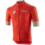2020 Abbigliamento Ciclismo UAE Tour Rosso Manica Corta
