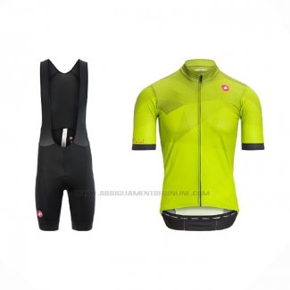 2021 Abbigliamento Ciclismo Castelli Aceso Giallo Manica Corta e Salopette
