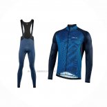 2021 Abbigliamento Ciclismo Nalini Blu Manica Lunga e Salopette