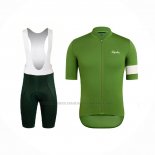 2021 Abbigliamento Ciclismo Rapha Verde Manica Corta e Salopette