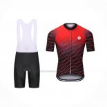 2021 Abbigliamento Ciclismo Steep Rosso Manica Corta e Salopette