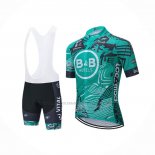 2021 Abbigliamento Ciclismo Vital Concept-BB Hotels Verde Manica Corta e Salopette
